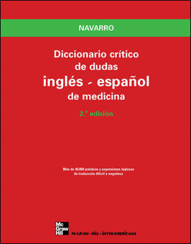 DICCIONARIO CRITICO DE DUDAS INGLES ESPAOL DE MEDICINA