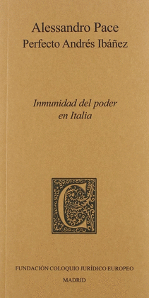 INMUNIDAD DEL PODER EN ITALIA