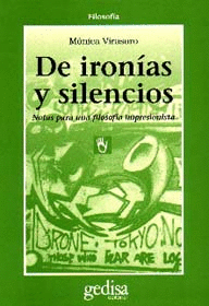 DE IRONIAS Y SILENCIOS NOTAS PARA UNA FILOSOFIA IMPRESIONISTA
