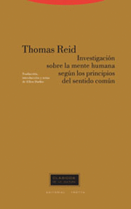 INVESTIGACION SOBRE LA MENTE HUMANA SEGUN LOS PRINCIPIOS DEL SENTIDO COMUN