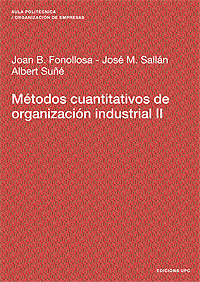 M�TODOS CUANTITATIVOS DE ORGANIZACI�N INDUSTRIAL II