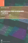 MATEMATICAS PARA LA ECONOMIA Y EMPRESA