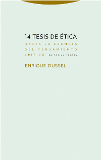 14 TESIS DE ETICA HACIA LA ESENCIA DEL PENSAMIENTO CRITICO