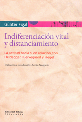INDIFERENCIACION VITAL Y DISTANCIAMIENTO