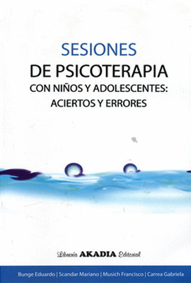 SESIONES DE PSICOTERAPIA CON NI�OS Y ADOLESCENTES