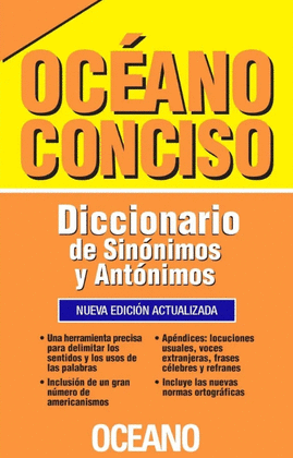 OCEANO CONCISO DICCIONARIO DE  SINONIMOS Y ANTONIMOS