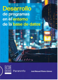DESARROLLO DE PROGRAMAS EN EL ENTORNO DE LA BASE DE DATOS