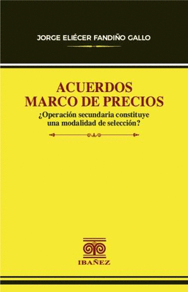 ACUERDOS MARCO DE PRECIOS