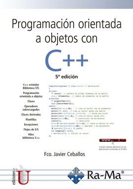 PROGRAMACIN ORIENTADA A OBJETOS CON C++