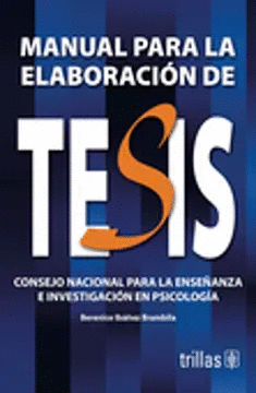 MANUAL PARA LA ELABORACION DE TESIS