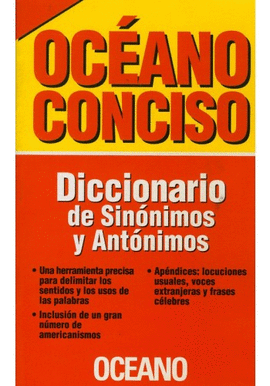 OCEANO CONCISO DICCIONARIO DE SINONIMOS Y ANTONIMOS