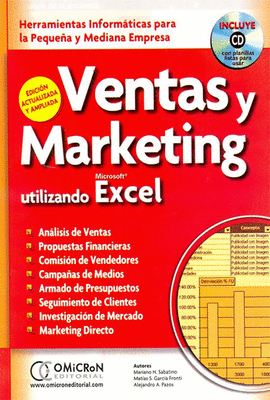 VENTAS Y MARKETING CON EXCEL + CD-ROM