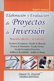 ELABORACIN Y EVALUACIN DE PROYECTOS DE INVERSIN