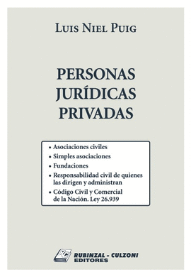 PERSONAS JURDICAS PRIVADAS