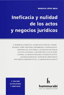 INEFICACIA Y NULIDAD DE LOS ACTOS Y NEGOCIOS JURDICOS
