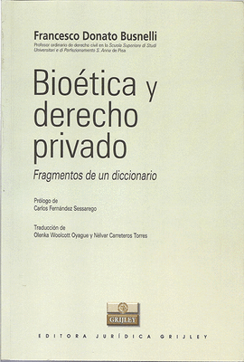 BIO�TICA Y DERECHO PRIVADO