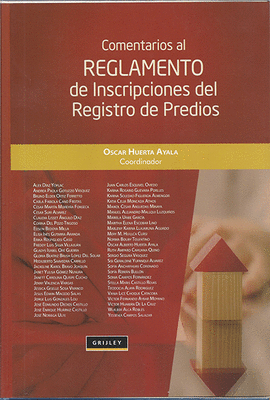 COMENTARIOS AL REGLAMENTO DE INSCRIPCIONES DEL REGISTRO DE PEDIDOS