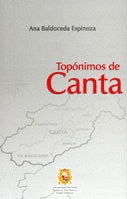 TOPONIMOS DE CANTA