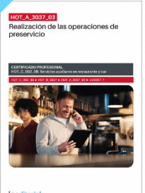 HOT_A_3037_03. REALIZACI�N DE LAS OPERACIONES DE PRESERVICIO